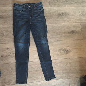 American Eagle Outfitters Blue Skinny Jeans Classic Fit